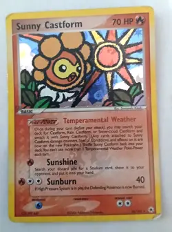 Sunny Castform 26/101 Pokemon EX Hidden Legends 2004 Reverse Holo MP See Photos - Image 1