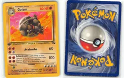 Golem 36/62 Uncommon Fossil Pokemon 1st Edition MP Himeno - Image 3