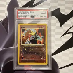 Entei Reverse Holo 34 Pokemon 3 Movie Promo Game Movie Pokemon PSA 8 - Image 1