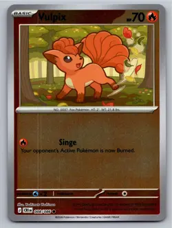 Vulpix 008/086 Common Chaos Rising Pokemon Reverse Holo Near Mint - Image 1