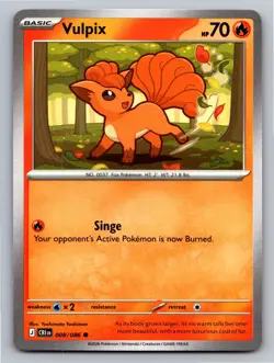 Vulpix 008/086 Common Chaos Rising Pokemon Near Mint - Image 1