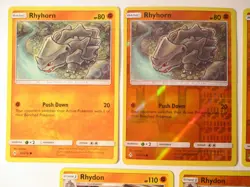 Rhyhorn Rhydon Non & Reverse Holo Rhyperior 95/214 Unbroken Bonds 7 Pokemon Card - Image 2