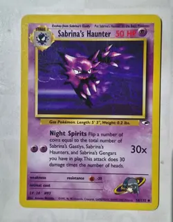 Pokemon TCG Sabrina's Haunter Gym Challenge 58/132 Non-Holo Card WOTC - Image 3