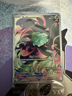 Pokemon Card Bulbasaur 133/132 Mega Evolution Stamped Promo Sealed - Image 1