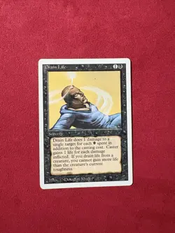 Drain Life - Revised Edition Magic the Gathering MTG 90’s Classic Vintage - Image 1