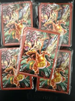 65 Ct Charizard Premium Collection Pokemon Card Sleeves New Sealed 5x Packs - Image 1