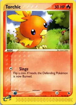 Torchic 74/109 2003 EX-Ruby & Sapphire NM Pokemon Card - Image 1