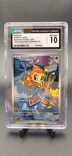 Pokemon TCG CGC 10 Chimchar 041 Black Star Promos Promo Holo EN 2026 GEM MINT - Image 1