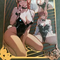 Goddess Story Gold METAL Card - Maiden Party - Serial Number #/200! Makima Bunny - Image 2