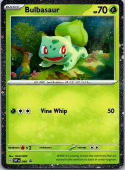 Bulbasaur - (Cosmos Holo) Promo SV: Scarlet & Violet Promo Cards 046 NM NM-LP - Image 1