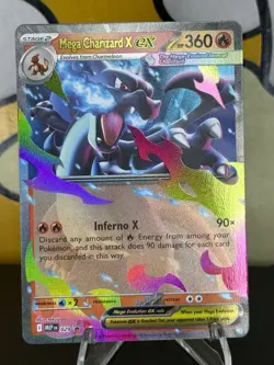 Pokemon Mega Evolutions Black Star Promo 029 Mega Charizard X Ex - NM Near Mint - Image 1