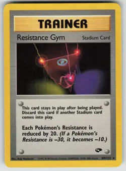 Resistance Gym 109/132 Rare Gym Challenge Pokemon Unlimited Near Mint - Image 1