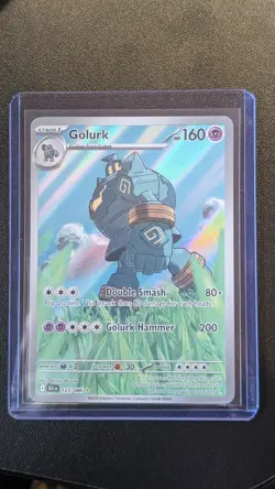 Golurk - 123/086 - Pokemon Black Bolt - Illustration Rare Holo - Full Art - Image 1