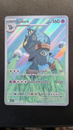 Golurk - 123/086 - Pokemon Black Bolt - Illustration Rare Holo - Full Art - Image 2