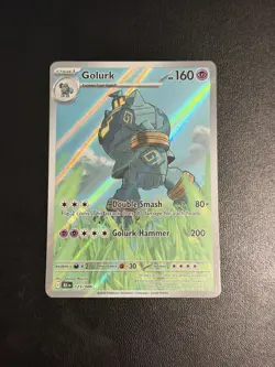 Golurk 123/086 Illustration Rare, Black Bolt, Full Art Holo, Pokemon TCG, NM - Image 1