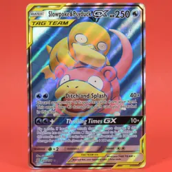 Pokemon TCG English Card Unified Minds Slowpoke & Psyduck GX 217/236 - Image 1