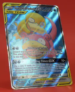 Pokemon TCG English Card Unified Minds Slowpoke & Psyduck GX 217/236 - Image 3