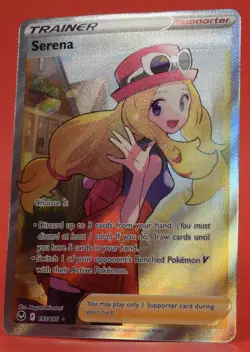Pokemon TCG English Card Silver Tempest Serena 193/195 Full Art Trainer - Image 4