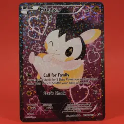 Pokemon TCG English Card Legendary Treasures Emolga EX RC23/RC25 Sun Faded - Image 1