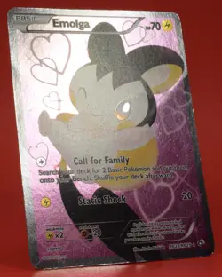Pokemon TCG English Card Legendary Treasures Emolga EX RC23/RC25 Sun Faded - Image 3