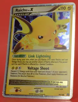 Pokemon TCG English Card Stormfront Raichu Lv.X 99/100 Holo Rare - Image 5