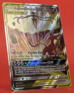 Pokemon TCG English Card Sun & Moon Promo SM240 Espeon & Deoxys GX Standard Size - Image 3