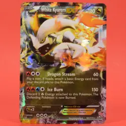 Pokemon TCG English Card Legendary Treasures White Kyurem EX 101/113 Holo Rare - Image 1