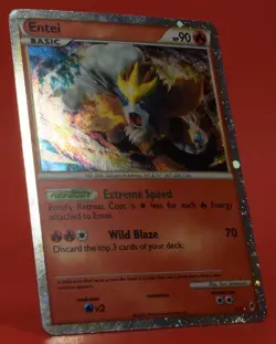 Pokemon TCG English Card Call of Legends Shining Entei SL3 Secret Holo Rare - Image 3