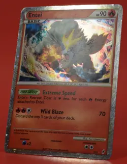 Pokemon TCG English Card Call of Legends Shining Entei SL3 Secret Holo Rare - Image 4