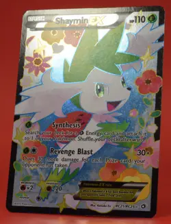 Pokemon TCG English Card Legendary Treasures Shaymin EX RC21/RC25 Full Art - Image 4