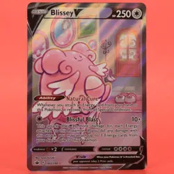 Pokemon TCG English Card Chilling Reign Blissey V 183/198 Full Art Holo - Image 1