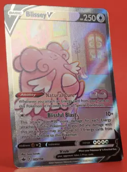 Pokemon TCG English Card Chilling Reign Blissey V 183/198 Full Art Holo - Image 3