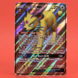 Pokemon TCG English Card Unbroken Bonds Persian GX Full Art 207/214 Holo - Image 1