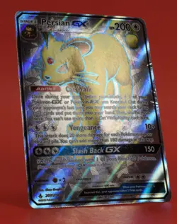 Pokemon TCG English Card Unbroken Bonds Persian GX Full Art 207/214 Holo - Image 3