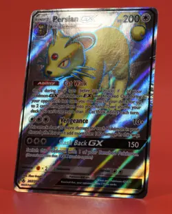 Pokemon TCG English Card Unbroken Bonds Persian GX Full Art 207/214 Holo - Image 4