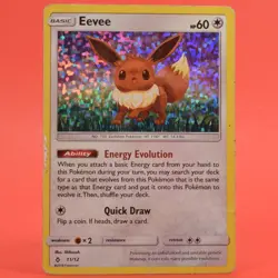 Pokemon TCG English Card 2018 McDonalds Promo Eevee 11/12 Holo - Image 1
