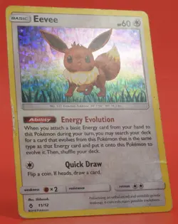 Pokemon TCG English Card 2018 McDonalds Promo Eevee 11/12 Holo - Image 3