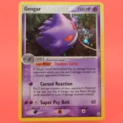 Pokemon TCG English Card ex Legend Maker Gengar 5/92 Holo Rare DAMAGED - Image 1