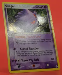 Pokemon TCG English Card ex Legend Maker Gengar 5/92 Holo Rare DAMAGED - Image 3
