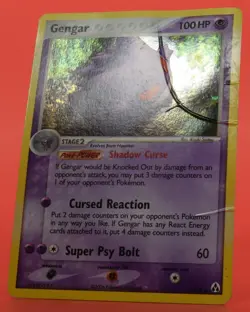 Pokemon TCG English Card ex Legend Maker Gengar 5/92 Holo Rare DAMAGED - Image 4