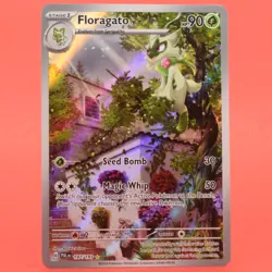 Pokemon TCG English Card PAL EN Paldea Evolved Floragato 197/193 Full Art - Image 1