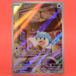 Pokemon TCG English Card PAL EN Paldea Evolved Quaxly 206/193 Full Art - Image 1