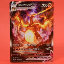 Pokemon English TCG Card Sword & Shield Black Star Promo Charizard VMAX SWSH261 - Image 1