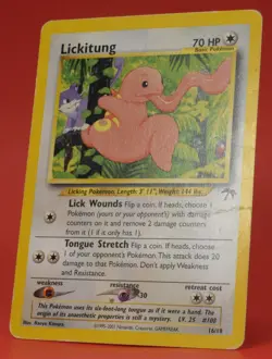 Pokemon TCG English Card Southern Islands Promo Lickitung 16/18 - Image 3