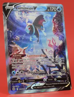 Pokemon TCG English Card Brilliant Stars Lumineon V 156/172 Full Art - Image 3
