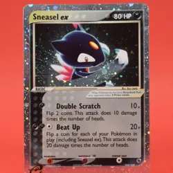 Pokemon TCG English Card Ruby & Sapphire Sneasel ex 103/109 Holo - Image 1