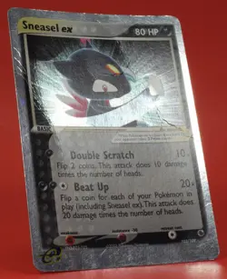 Pokemon TCG English Card Ruby & Sapphire Sneasel ex 103/109 Holo - Image 3