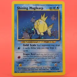 Pokemon TCG English Card Neo Revelation Shining Magikarp 66/64 Secret Holo - Image 1