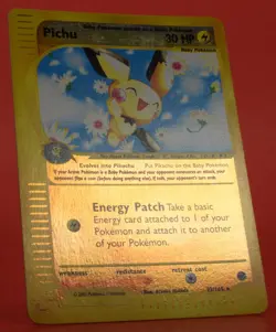 Pokemon TCG English Card e-Series Expedition Base Pichu 22/165 Reverse Holo Rare - Image 3