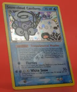 Pokemon TCG English Card Hidden Legends Snow-Cloud Castform 25/101 Reverse Holo - Image 3